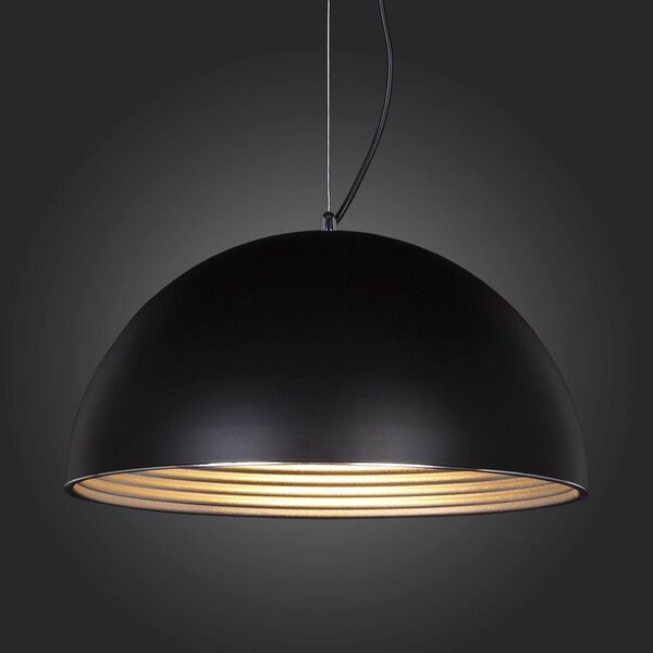 Светильник подвесной ST-Luce TAPPO [Черный/Черный, Серебристый E27 1*60W]