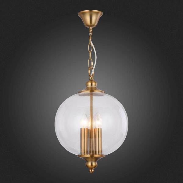 Подвесной светильник ST Luce Lateria [Золото/Прозрачный E14 3*60W]