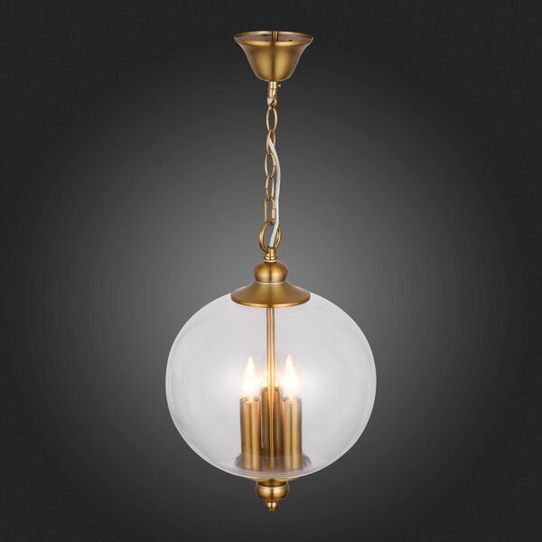 Подвесной светильник ST Luce Lateria [Золото/Прозрачный E14 3*60W]