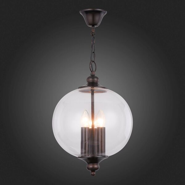 Подвесной светильник ST Luce Lateria [Коричневый/Прозрачный E14 3*60W]