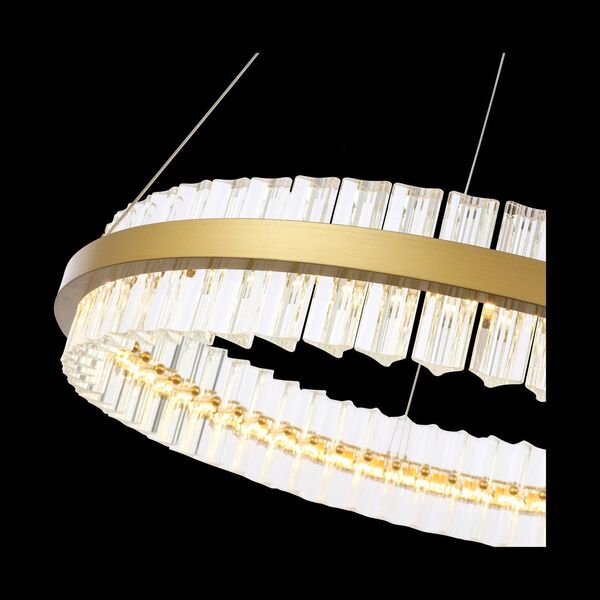 Светильник подвесной ST-Luce Cherio [Матовое золото/Прозрачный LED 1*44W]