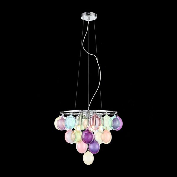 Светильник подвесной ST-Luce Sospiro [Хром/Разноцветный E27 5*60W]