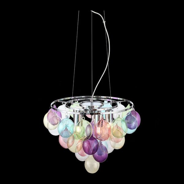 Светильник подвесной ST-Luce Sospiro [Хром/Разноцветный E27 5*60W]