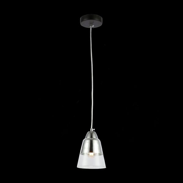 SLE102903-01 Светильник подвесной Черный, Хром/Прозрачный E27 1*40W