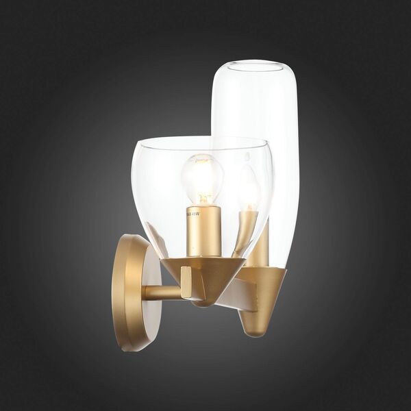 Бра ST Luce Teneresa [Золото/Прозрачный E14 2*40W]