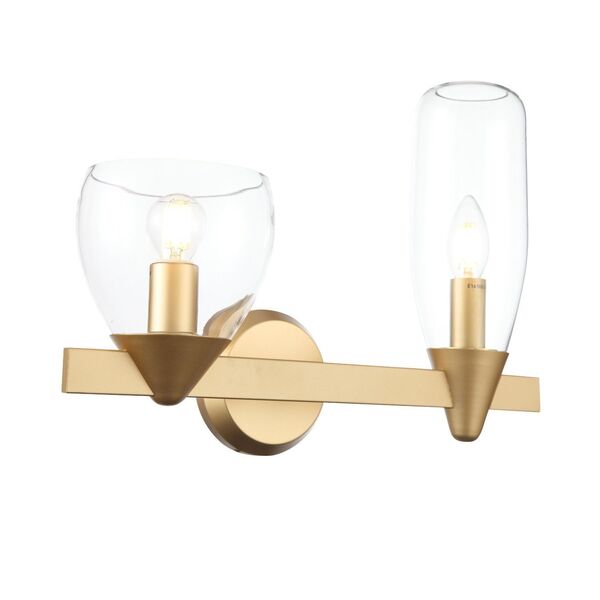 Бра ST Luce Teneresa [Золото/Прозрачный E14 2*40W]