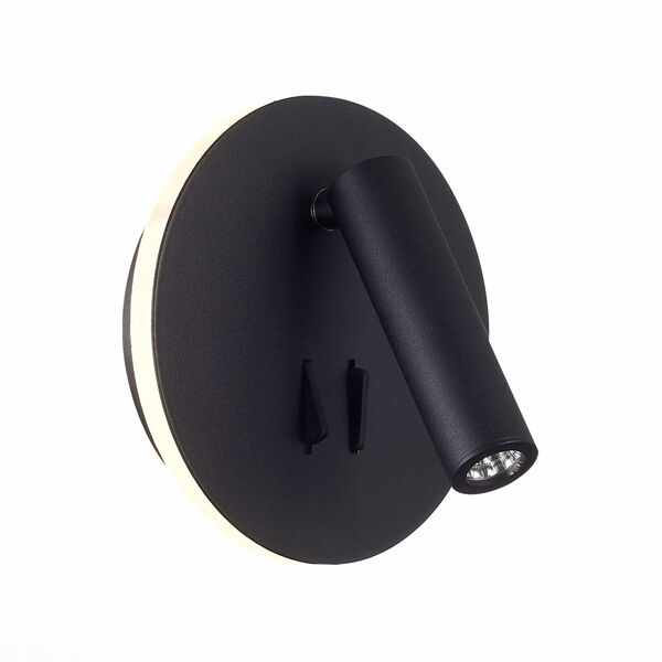 SL1586.413.01 Светильник настенный Черный LED 1*8W 3000K 624Lm Ra>80 24° IP20 L-xW155xH155 170-240V