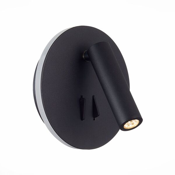 SL1586.413.01 Светильник настенный Черный LED 1*8W 3000K 624Lm Ra>80 24° IP20 L-xW155xH155 170-240V