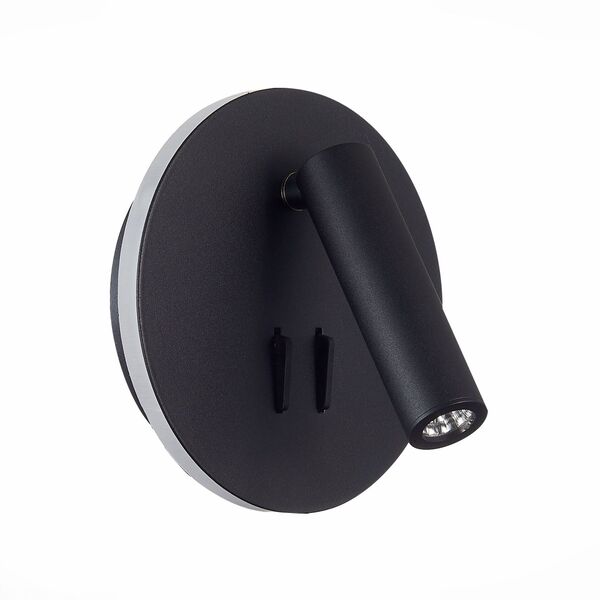 SL1586.413.01 Светильник настенный Черный LED 1*8W 3000K 624Lm Ra>80 24° IP20 L-xW155xH155 170-240V