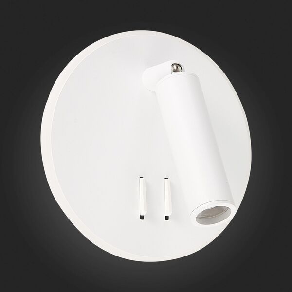 SL1586.513.01 Светильник настенный Белый LED 1*8W 3000K 624Lm Ra>80 24° IP20 L-xW155xH155 170-240V