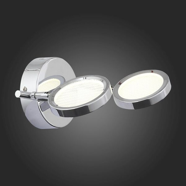 Светильник настенно-потолочный ST-Luce [Хром/Хром, Прозрачный LED 2*5W]