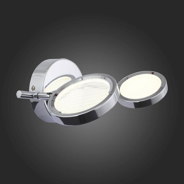 Светильник настенно-потолочный ST-Luce [Хром/Хром, Прозрачный LED 2*5W]