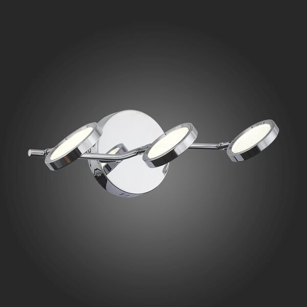Светильник настенно-потолочный ST-Luce[ Хром/Хром, Прозрачный LED 3*5W]
