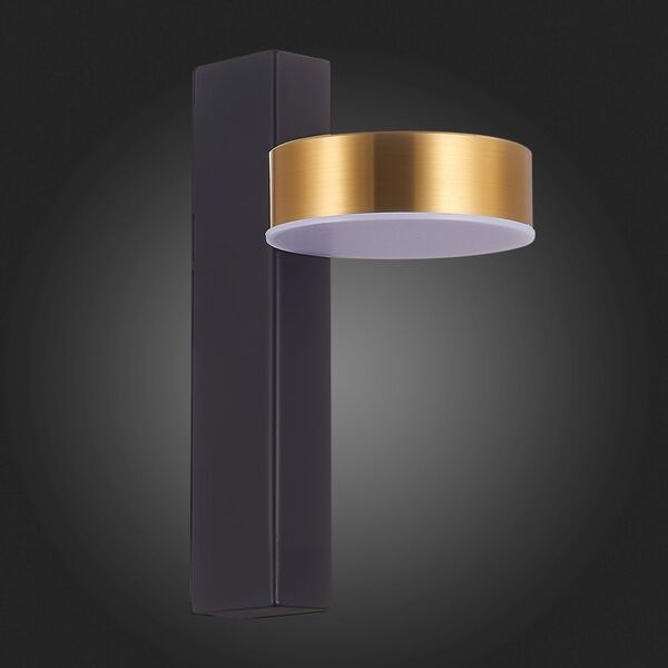SL6000.301.01 Светильник настенный ST-Luce Черный/Латунь LED 1*7W 3000K