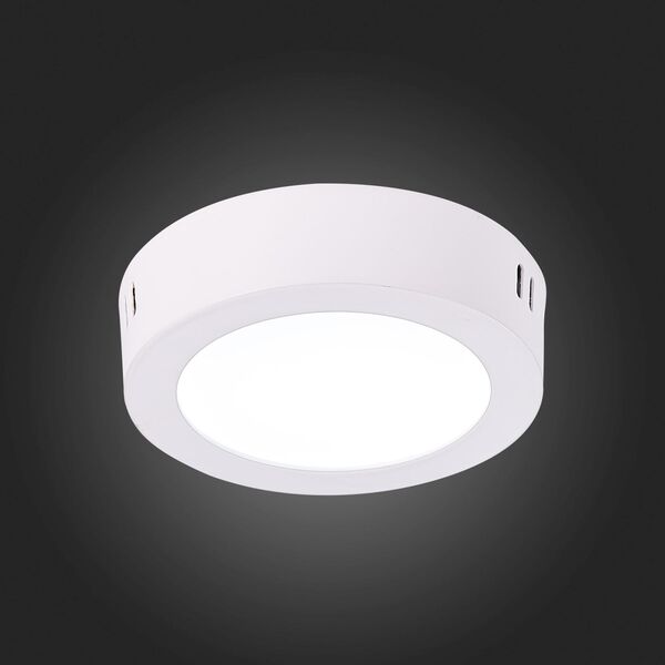 ST112.532.06 Светильник настенно-потолочный Белый LED 1*6W 3000K 330Lm Ra80 120° IP20 D110xH28 90-26