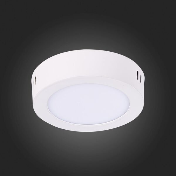 ST112.532.06 Светильник настенно-потолочный Белый LED 1*6W 3000K 330Lm Ra80 120° IP20 D110xH28 90-26