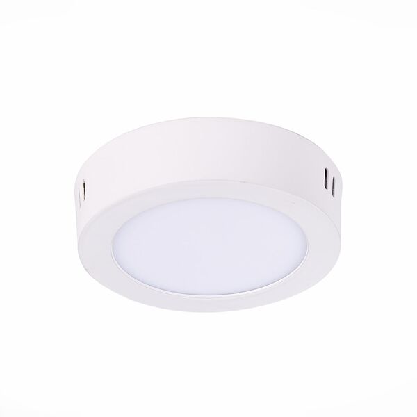 ST112.532.06 Светильник настенно-потолочный Белый LED 1*6W 3000K 330Lm Ra80 120° IP20 D110xH28 90-26