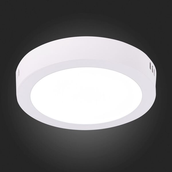 ST112.532.12 Светильник настенно-потолочный Белый LED 1*12W 3000K 715Lm Ra80 120° IP20 D160xH28 90-2