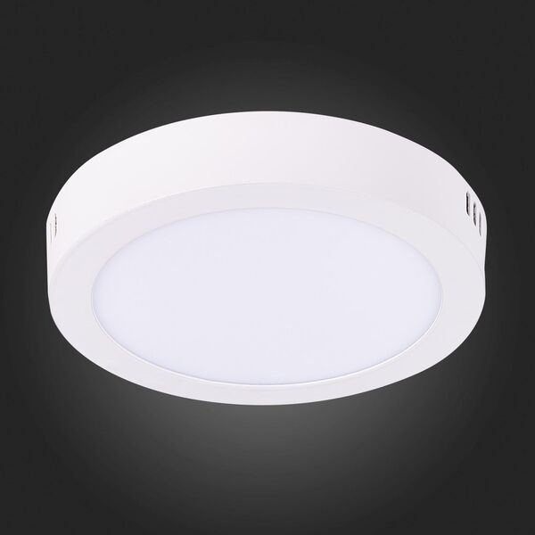 ST112.532.12 Светильник настенно-потолочный Белый LED 1*12W 3000K 715Lm Ra80 120° IP20 D160xH28 90-2