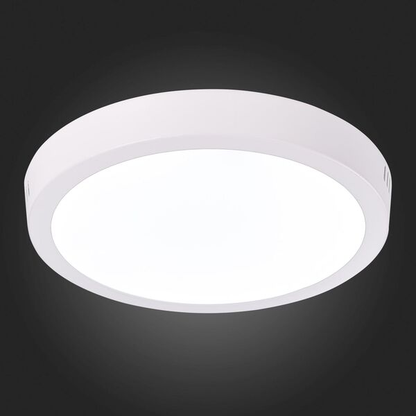 ST112.532.18 Светильник настенно-потолочный Белый LED 1*18W 3000K 1 225Lm Ra80 120° IP20 D210xH28 90