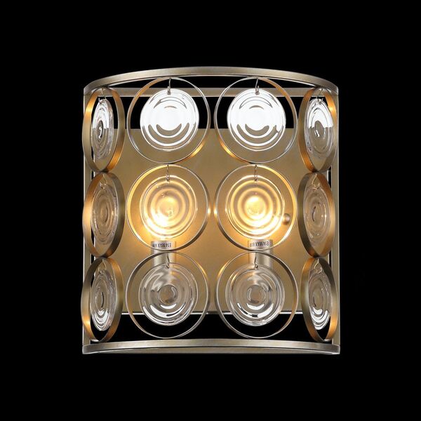 Настенный светильник ST Luce Seranda [Золотой с патиной/Золото, Прозрачный E14 2*60W]