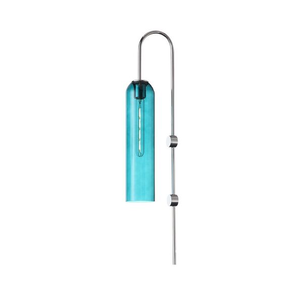 Бра ST Luce Callana [Хром/Голубой E27 1*60W]