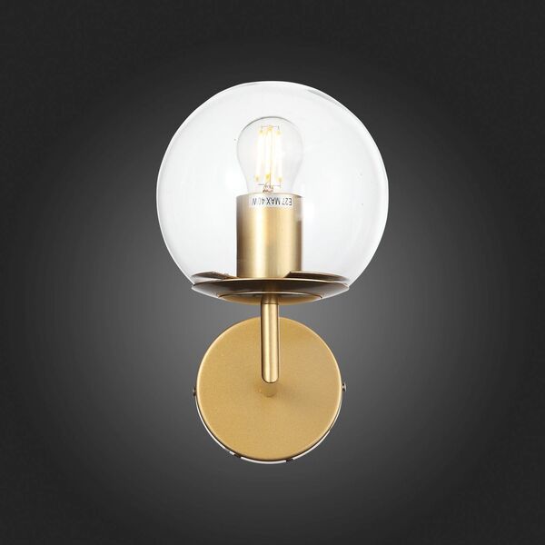 Бра ST Luce Liora [Матовое золото/Прозрачный E27 1*40W]