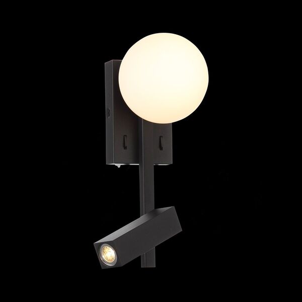 Настенный светодиодный светильник ST Luce Botelli [Черный/Белый LED 2*1+4W]