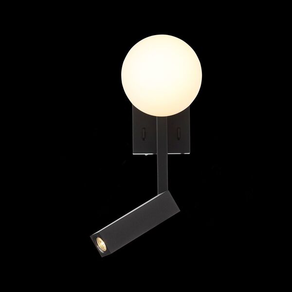 Настенный светодиодный светильник ST Luce Botelli [Черный/Белый LED 2*1+4W]