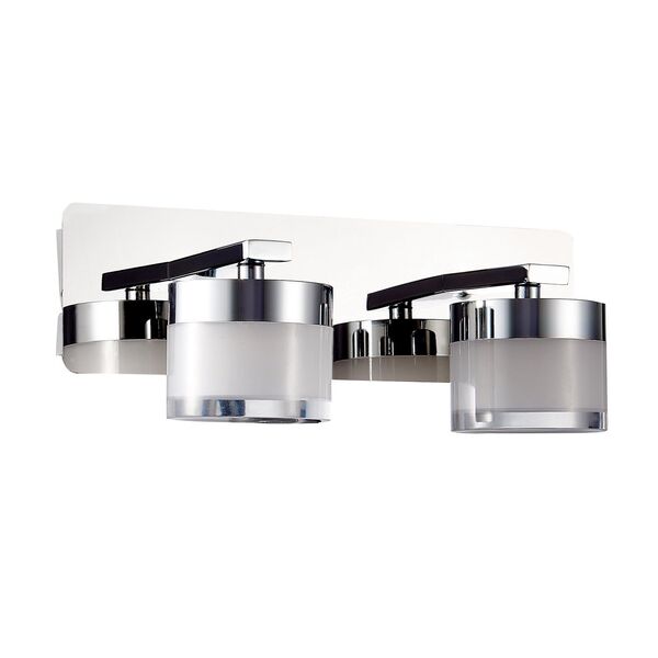 SL1600.101.02 Светильник настенный ST-Luce Хром/Белый LED 2*5W
