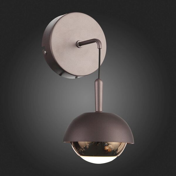 Настенный светильник ST Luce Entolla [Кофейный, Золото/Кофейный, Золото LED 1*8W]