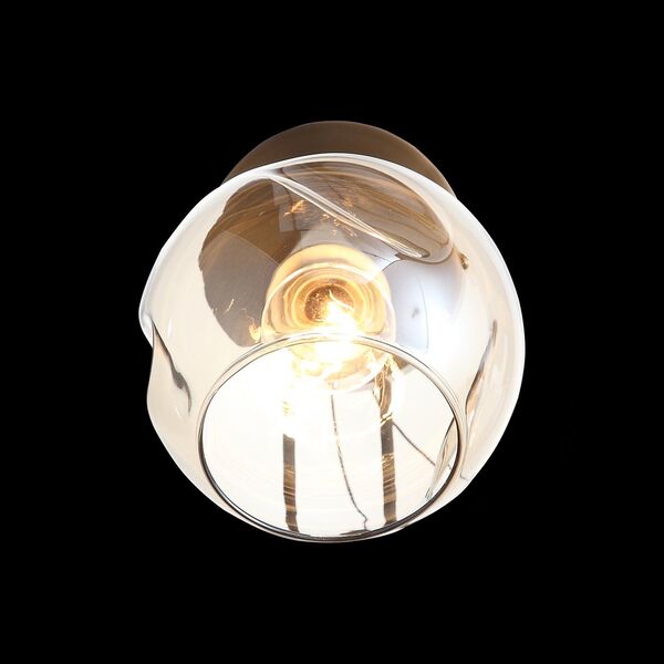 SLE155301-01 Светильник настенный Античная медь/Янтарный E14 1*60W