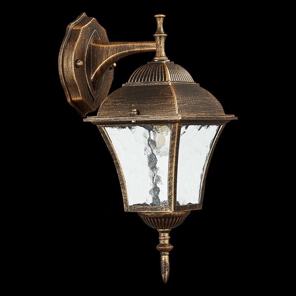 SL082.211.01 Светильник уличный настенный ST-Luce Черное золото/Черное золото, Прозрачный E27 1*60W