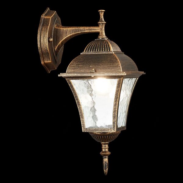SL082.211.01 Светильник уличный настенный ST-Luce Черное золото/Черное золото, Прозрачный E27 1*60W