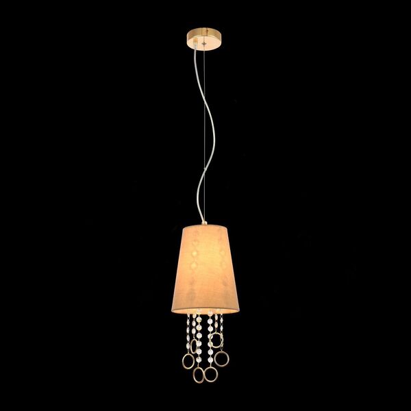 Подвес ST-Luce MEDDO [Французское золото/Бежевый, Прозрачный E14 1*40W]