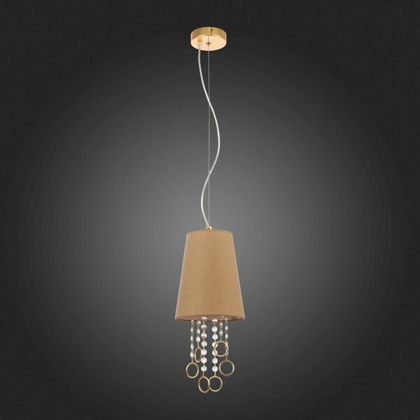 Подвес ST-Luce MEDDO [Французское золото/Бежевый, Прозрачный E14 1*40W]