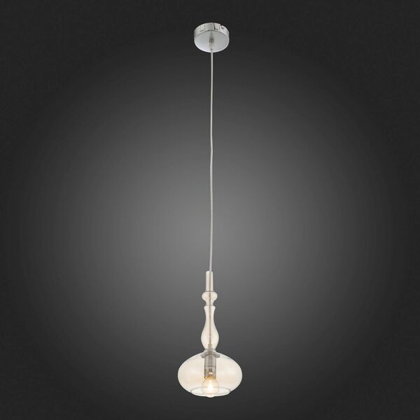Люстра ST-Luce Biorno [Хром/Янтарный E14 1*40W]