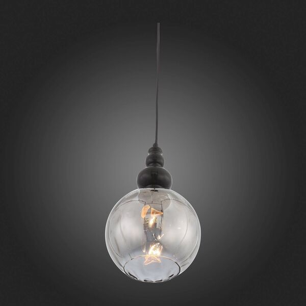 Подвесной светильник ST Luce Bacineto [Черный/Дымчатый E27 1*40W]