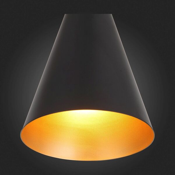 Подвесной светильник ST Luce Gocce [Черный/Черный, Золото E27 1*40W]