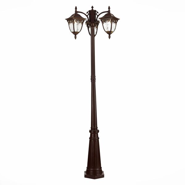 SL083.705.03 Светильник уличный наземный ST-Luce Кофейный/Кофейный, Прозрачный E27 3*60W