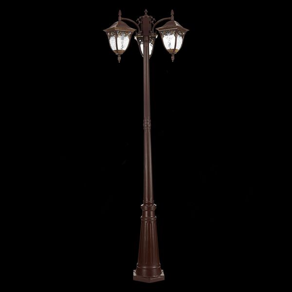 SL083.705.03 Светильник уличный наземный ST-Luce Кофейный/Кофейный, Прозрачный E27 3*60W