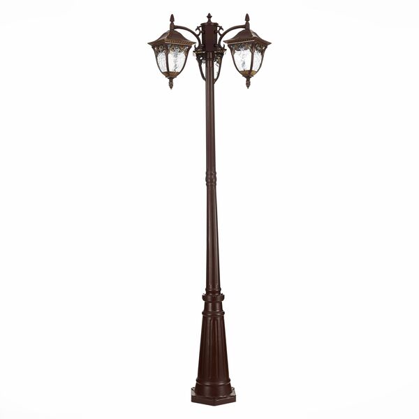 SL083.705.03 Светильник уличный наземный ST-Luce Кофейный/Кофейный, Прозрачный E27 3*60W