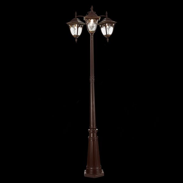SL083.705.03 Светильник уличный наземный ST-Luce Кофейный/Кофейный, Прозрачный E27 3*60W