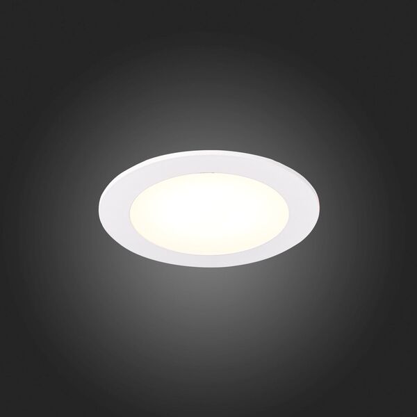 ST209.548.06 Св-к встр. Белый LED 1*6W 4000K 370Lm Ra70 110° IP20 D120xH8 90-265V