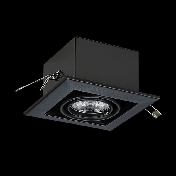 ST250.448.01 Встраиваемый светильник ST-Luce Черный/Матовый черный GU10 1*50W