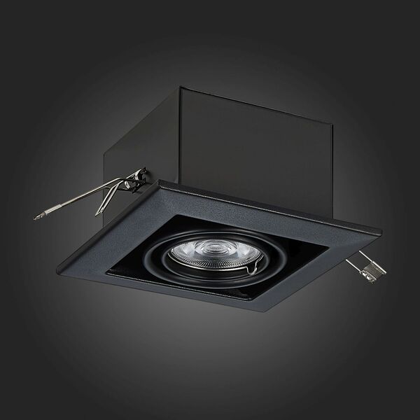 ST250.448.01 Встраиваемый светильник ST-Luce Черный/Матовый черный GU10 1*50W