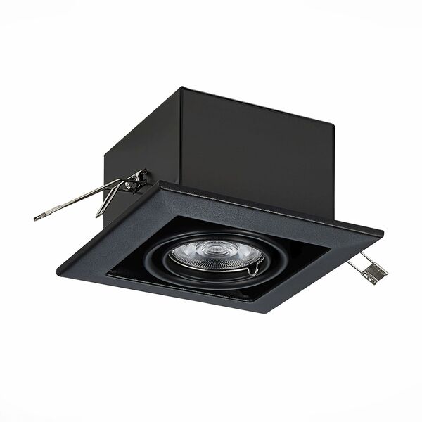 ST250.448.01 Встраиваемый светильник ST-Luce Черный/Матовый черный GU10 1*50W