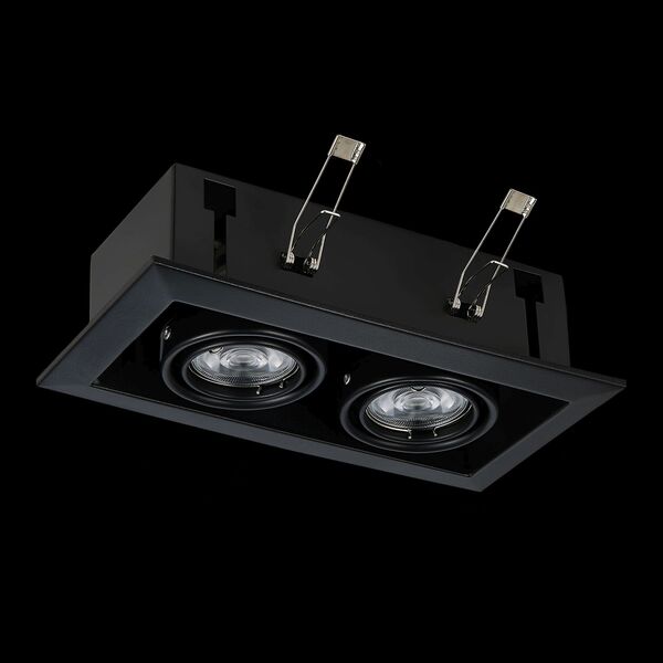 ST250.448.02 Встраиваемый светильник ST-Luce Черный/Матовый черный GU10 2*50W