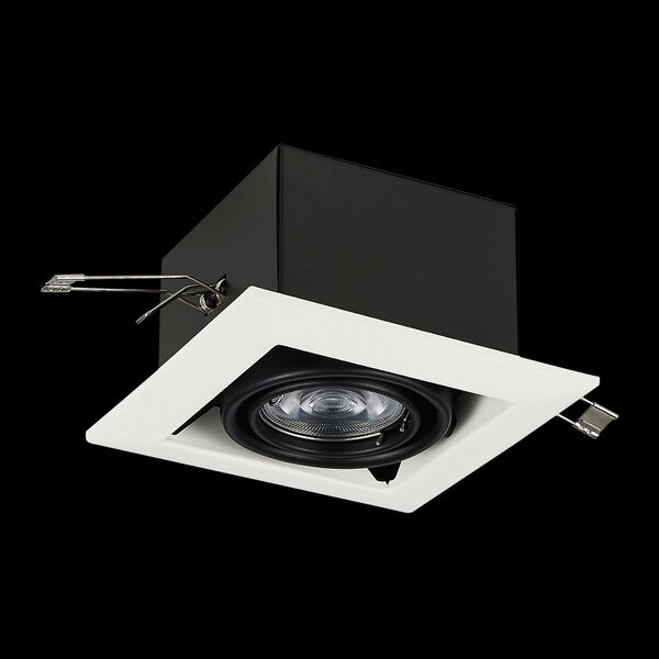 ST250.548.01 Встраиваемый светильник ST-Luce Черный/Матовый белый GU10 1*50W