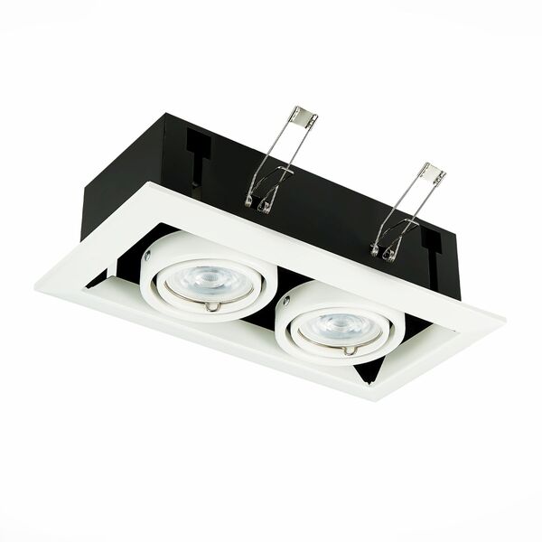 ST250.558.02 Св-к встр. Черный GU10 2*50W  IP20 L245xW126xH70 220V Без ламп